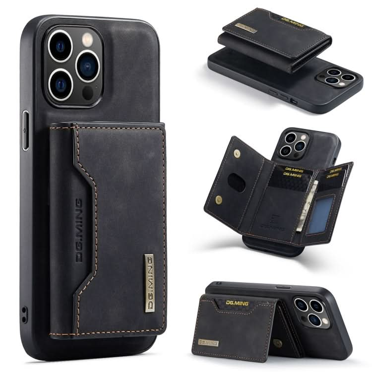 DG.MING M2 Series 3-Fold Card Bag Wallet Leather Phone Case, Series 1