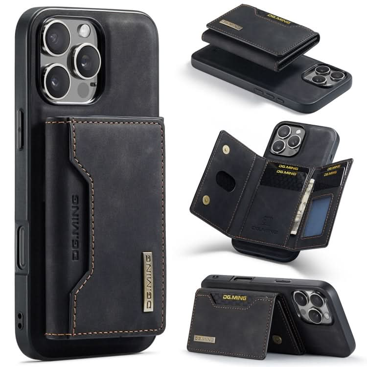 DG.MING M2 Series 3-Fold Card Bag Wallet Leather Phone Case, Series 2