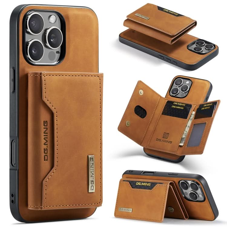 DG.MING M2 Series 3-Fold Card Bag Wallet Leather Phone Case, Series 2