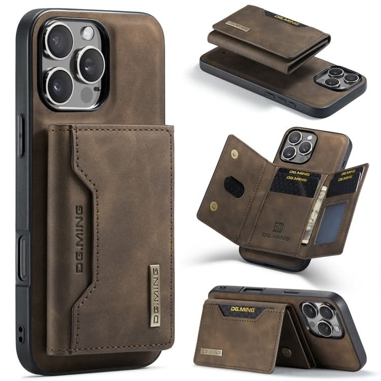 DG.MING M2 Series 3-Fold Card Bag Wallet Leather Phone Case, Series 1