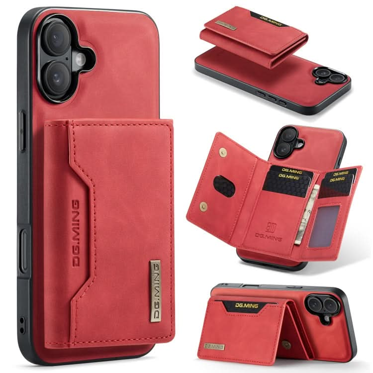 DG.MING M2 Series 3-Fold Card Bag Wallet Leather Phone Case, Series 1