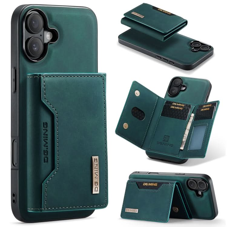 DG.MING M2 Series 3-Fold Card Bag Wallet Leather Phone Case, Series 1