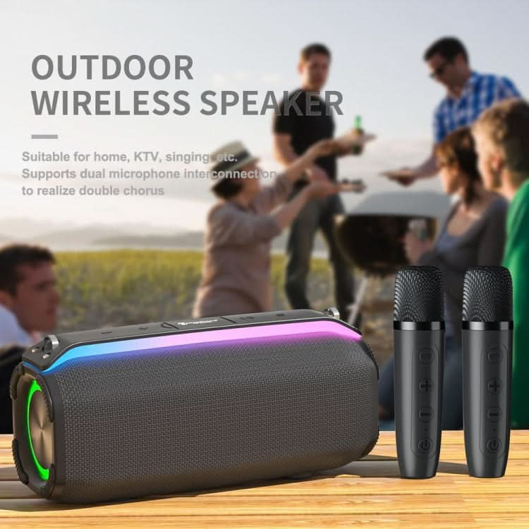 New RiXing NR8809 20W Outdoor Portable TWS Smart Wireless Bluetooth Speaker