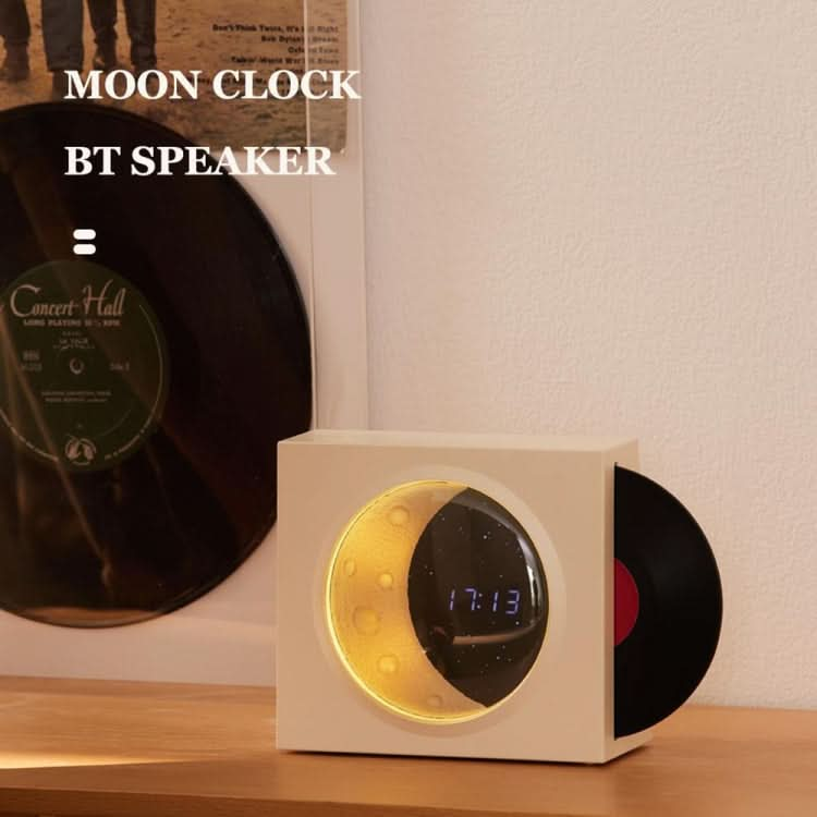 X09 Moon Clock Bluetooth Speaker Desktop Smart Wireless Speaker