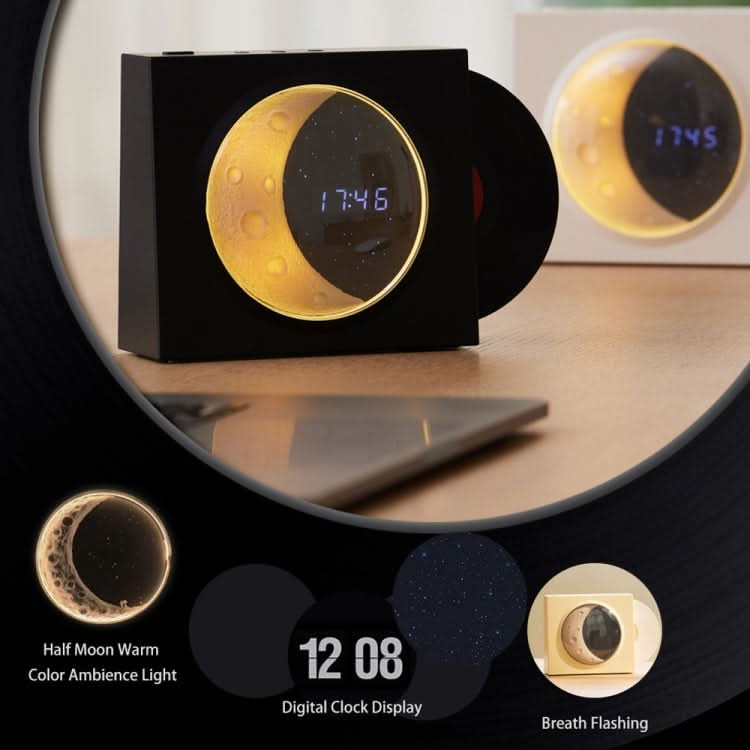 X09 Moon Clock Bluetooth Speaker Desktop Smart Wireless Speaker