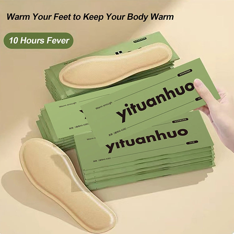 1 Pair Heated Walking Insoles Foot Warmer Patch