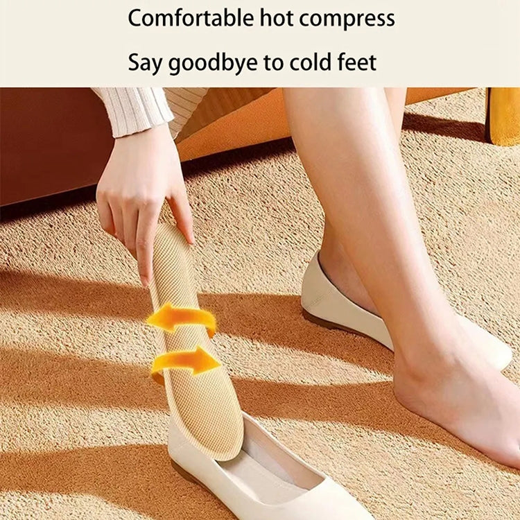 1 Pair Heated Walking Insoles Foot Warmer Patch