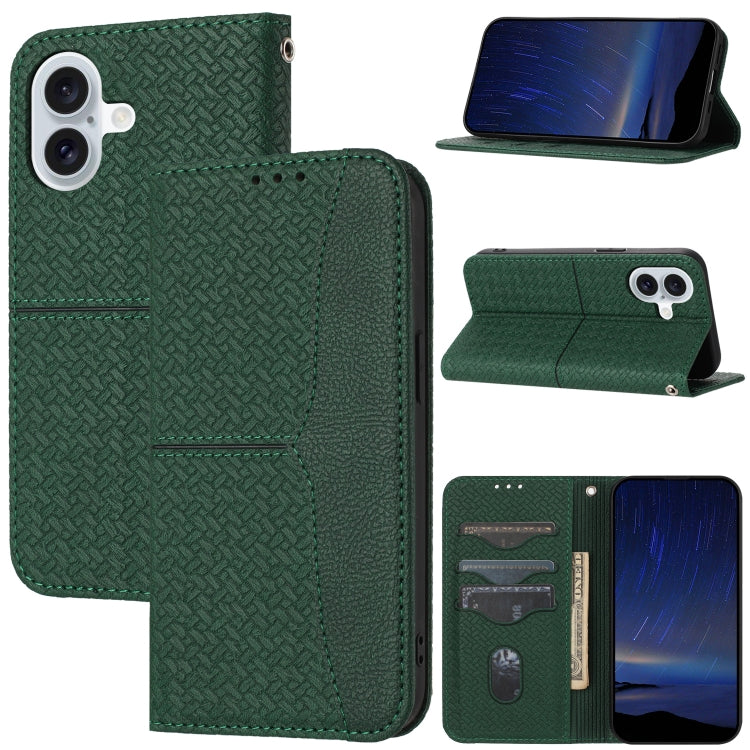 Woven Texture Stitching Magnetic Leather Phone Case, Series 2