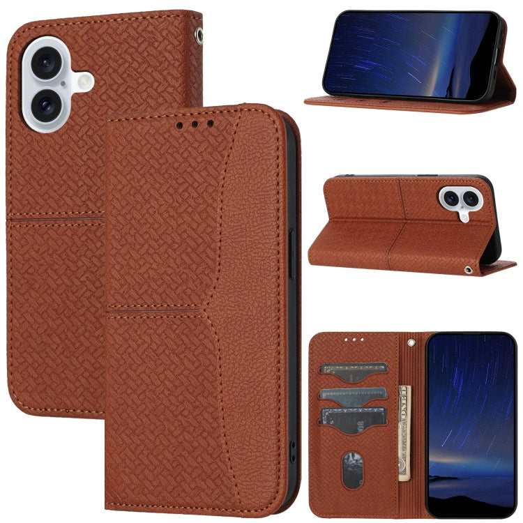 Woven Texture Stitching Magnetic Leather Phone Case, Series 2