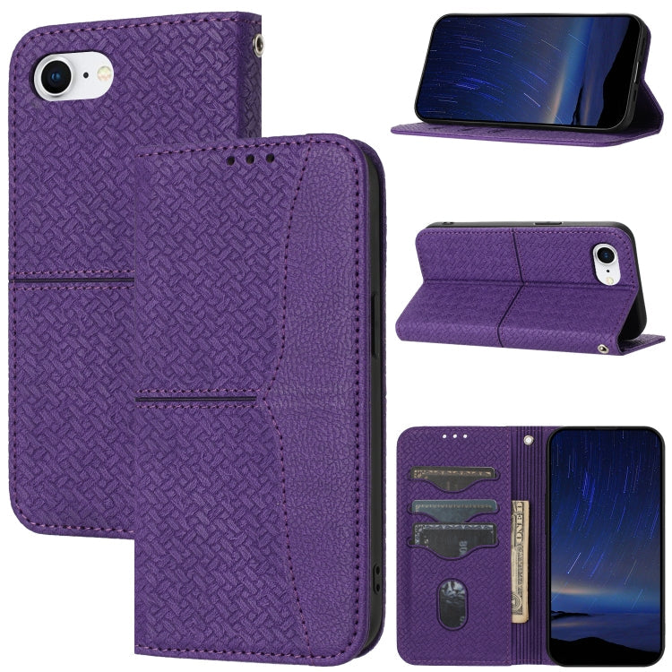 Woven Texture Stitching Magnetic Leather Phone Case, Series 1