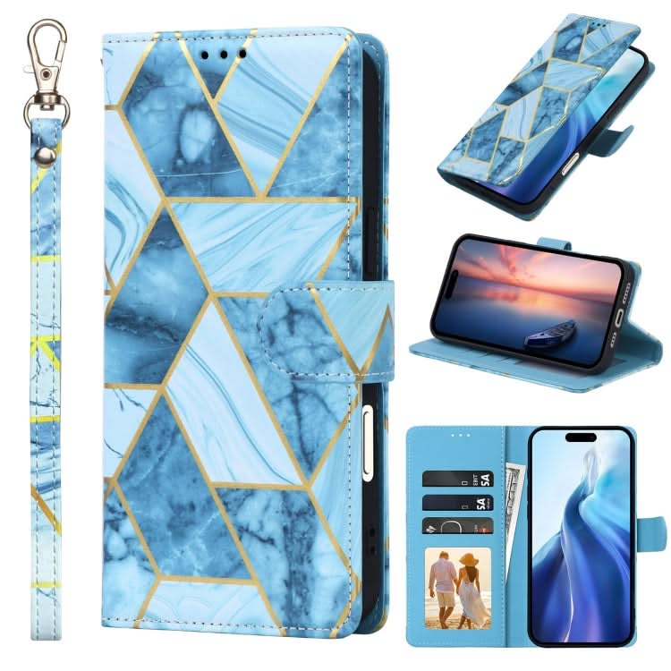 Marble Bronzing Stitching Leather Phone Case, Series 1