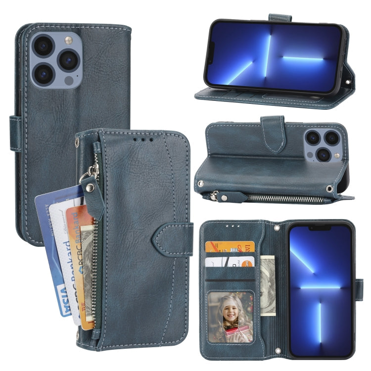 Oil Skin Zipper Wallet Leather Phone Case, Series 2