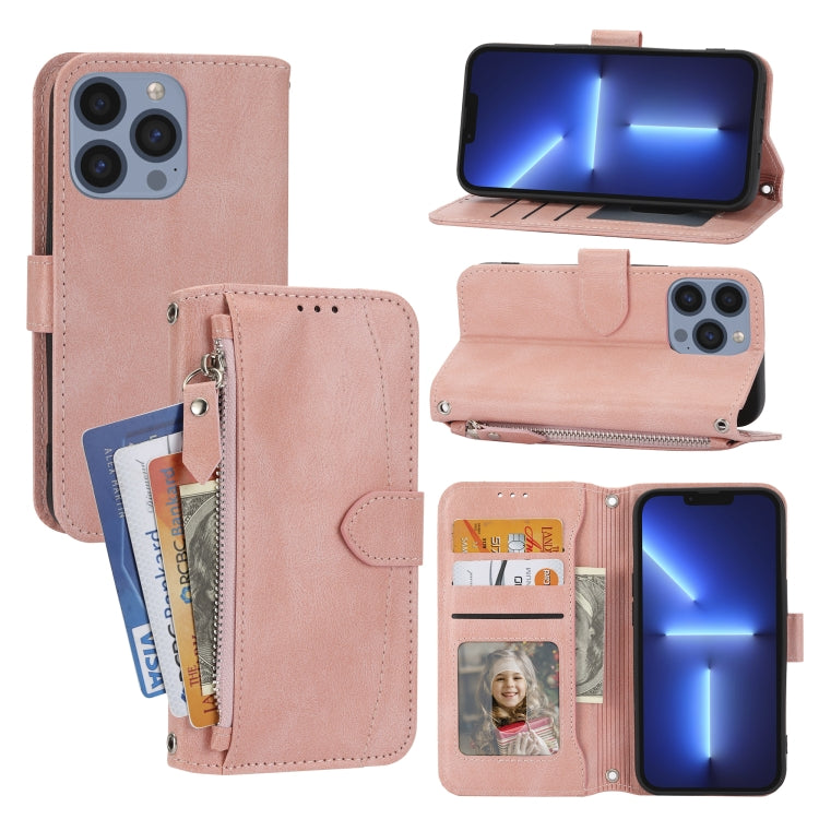 Oil Skin Zipper Wallet Leather Phone Case, Series 1