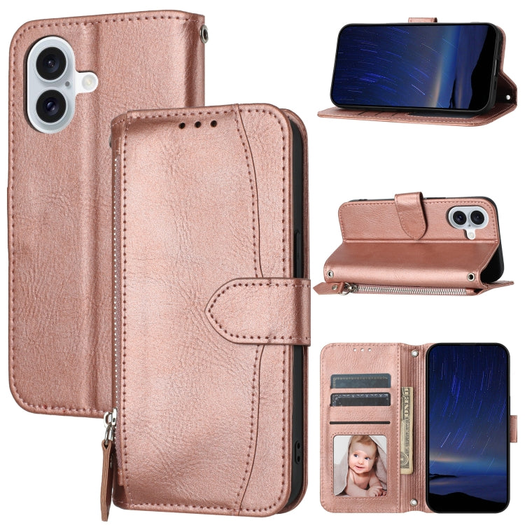 Oil Skin Zipper Wallet Leather Phone Case, Series 2