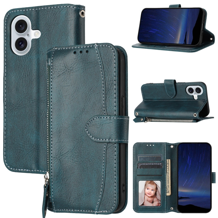 Oil Skin Zipper Wallet Leather Phone Case, Series 2