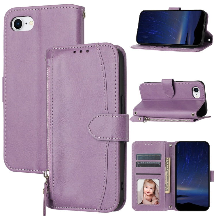 Oil Skin Zipper Wallet Leather Phone Case, Series 1