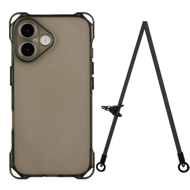 Four-corner Shockproof TPU Phone Case with Lanyard, Series 1