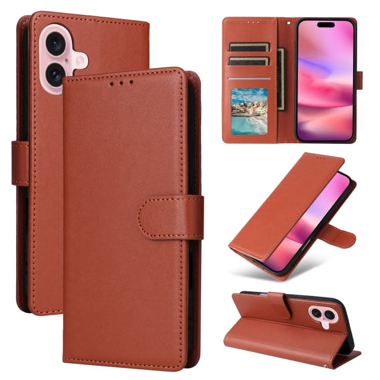 Multifunctional Horizontal Flip Leather Phone Case with Three Card Slots, Series 2