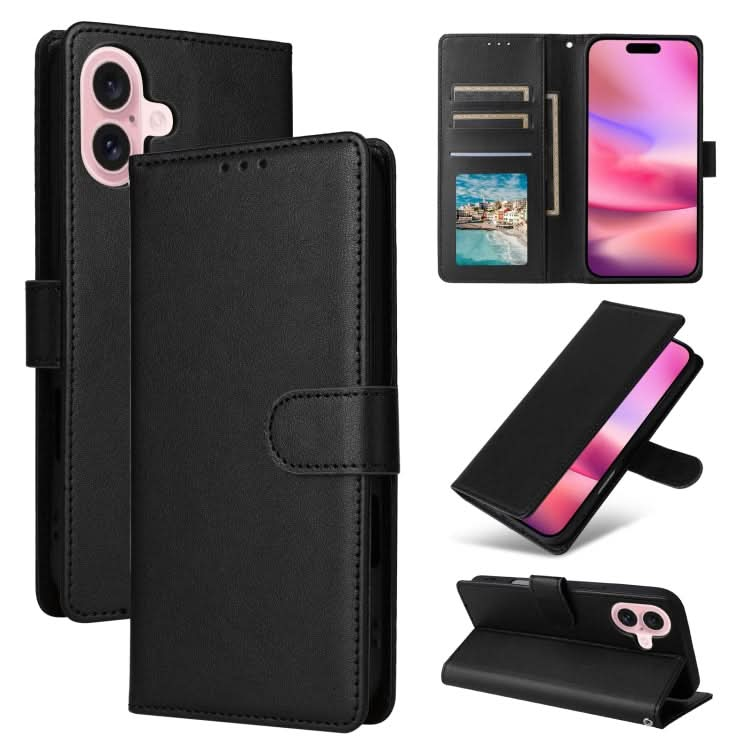 Multifunctional Horizontal Flip Leather Phone Case with Three Card Slots, Series 2