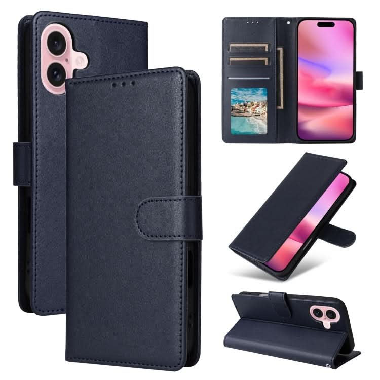 Multifunctional Horizontal Flip Leather Phone Case with Three Card Slots, Series 2