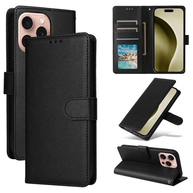 Multifunctional Horizontal Flip Leather Phone Case with Three Card Slots, Series 1