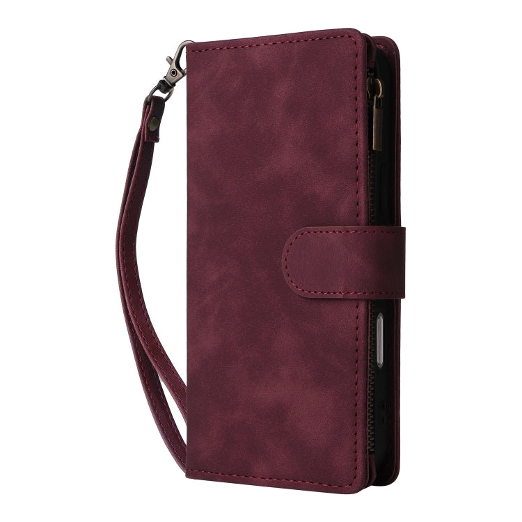 Crossbody Multi-card Slot Wallet Zipper Leather Phone Case, Series 2