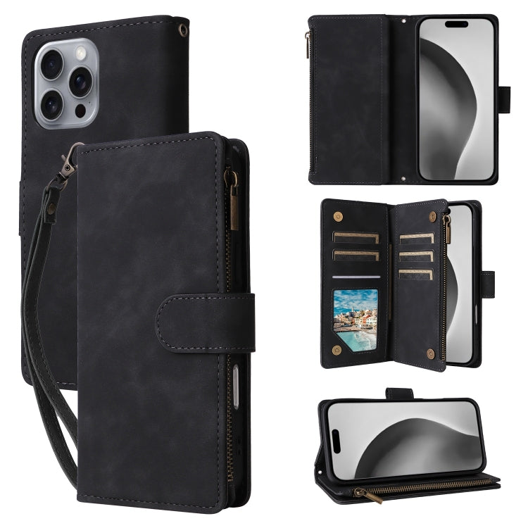 Crossbody Multi-card Slot Wallet Zipper Leather Phone Case, Series 2