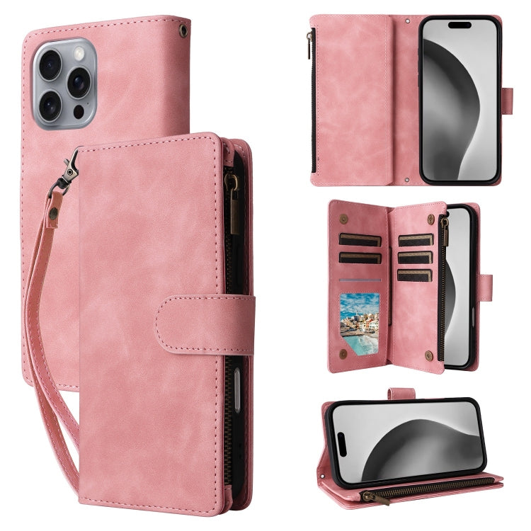 Crossbody Multi-card Slot Wallet Zipper Leather Phone Case, Series 2