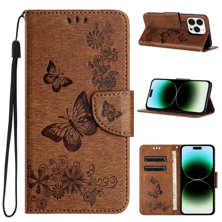 Butterfly Embossed Flip Leather Phone Case, Series 2