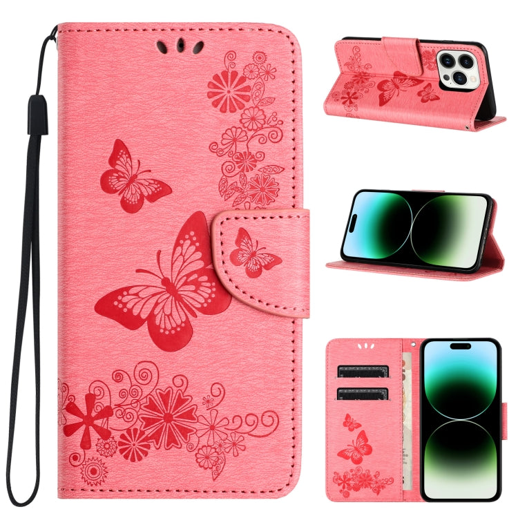 Butterfly Embossed Flip Leather Phone Case, Series 2