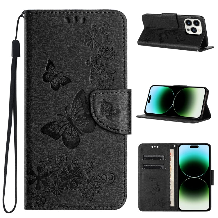 Butterfly Embossed Flip Leather Phone Case, Series 2