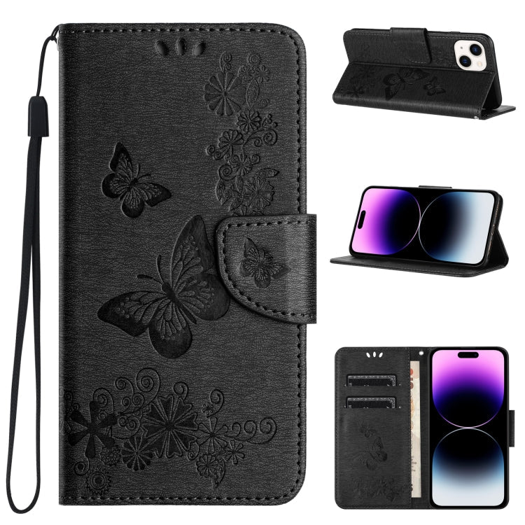 Butterfly Embossed Flip Leather Phone Case, Series 1