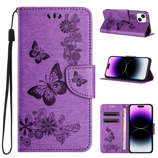 Butterfly Embossed Flip Leather Phone Case, Series 2