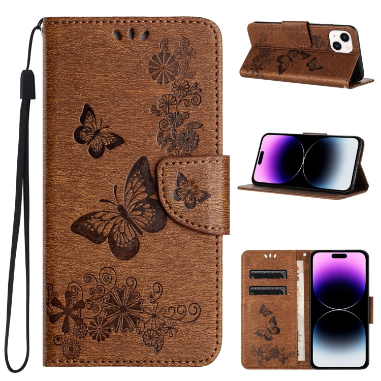 Butterfly Embossed Flip Leather Phone Case, Series 2