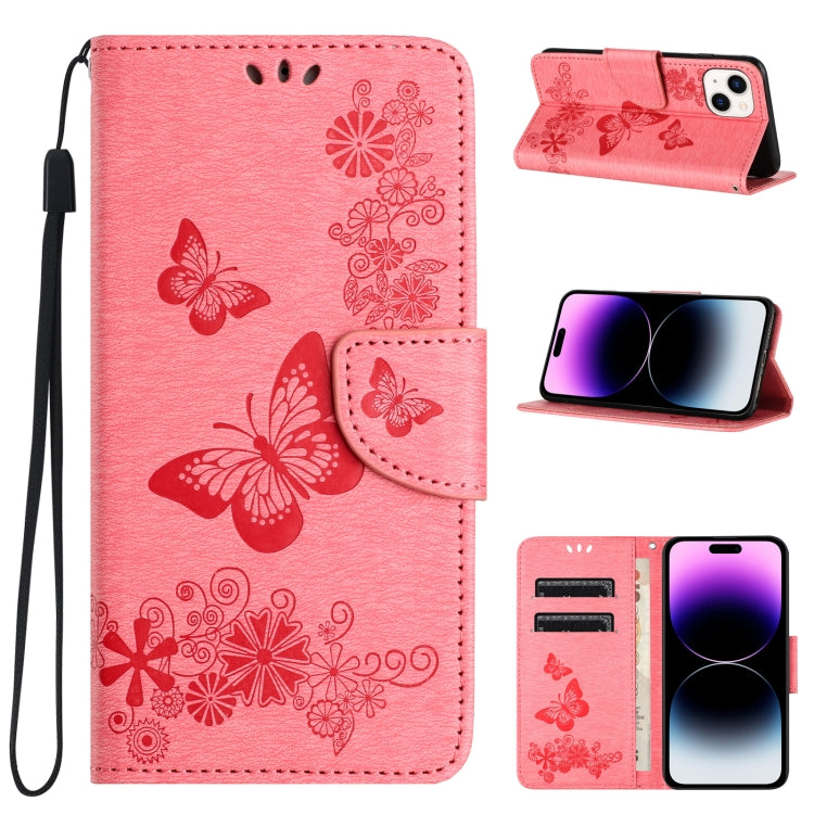 Butterfly Embossed Flip Leather Phone Case, Series 2