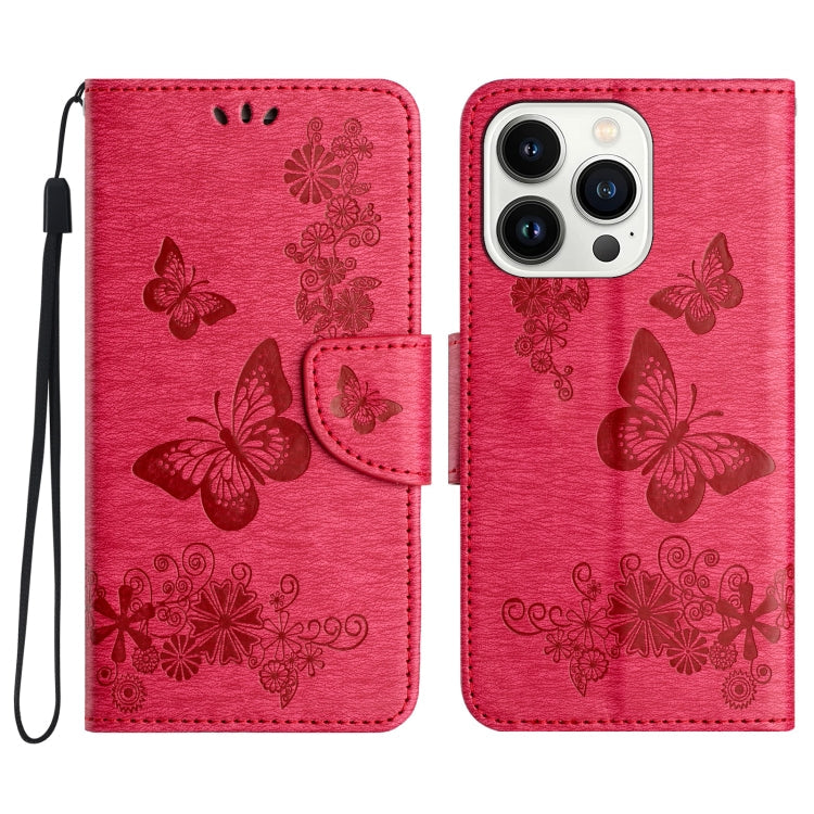 Butterfly Embossed Flip Leather Phone Case, Series 1