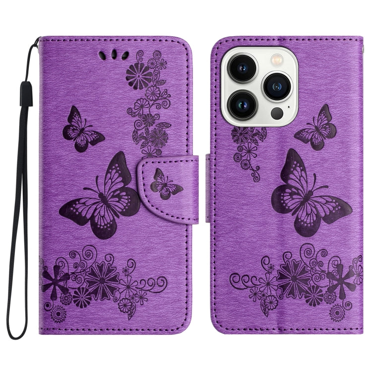 Butterfly Embossed Flip Leather Phone Case, Series 2