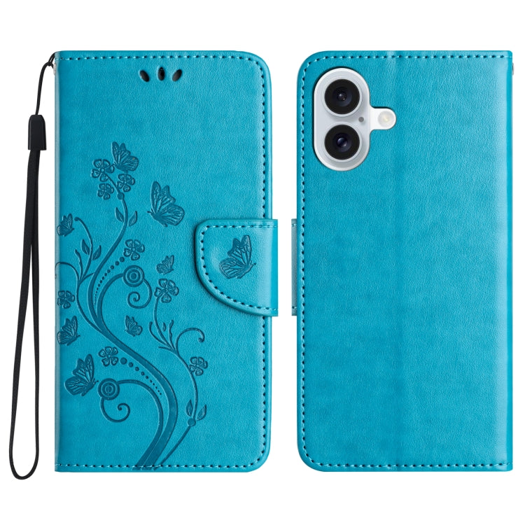 Butterfly Flower Pattern Flip Leather Phone Case, Series 1