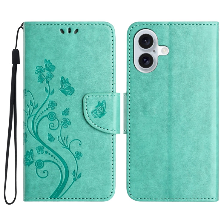 Butterfly Flower Pattern Flip Leather Phone Case, Series 1