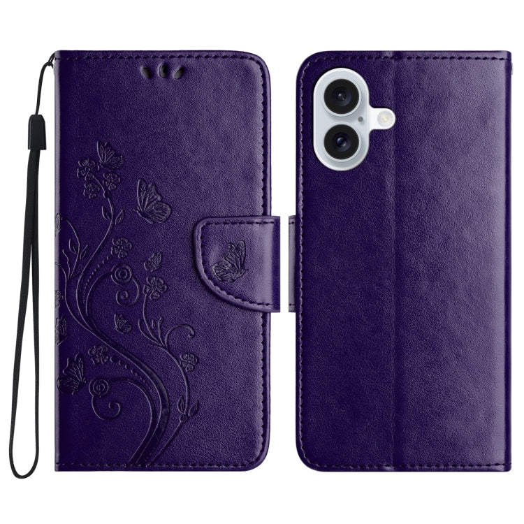 Butterfly Flower Pattern Flip Leather Phone Case, Series 1