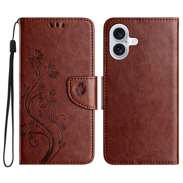 Butterfly Flower Pattern Flip Leather Phone Case, Series 2