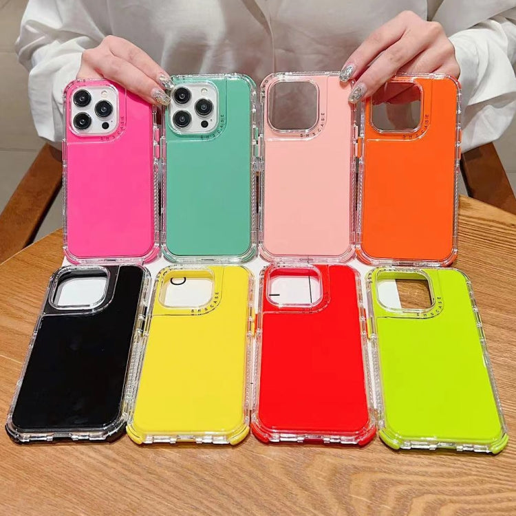 Dreamland 3 in 1 Solid Color Transparent Frame PC + TPU Phone Case, Series 3