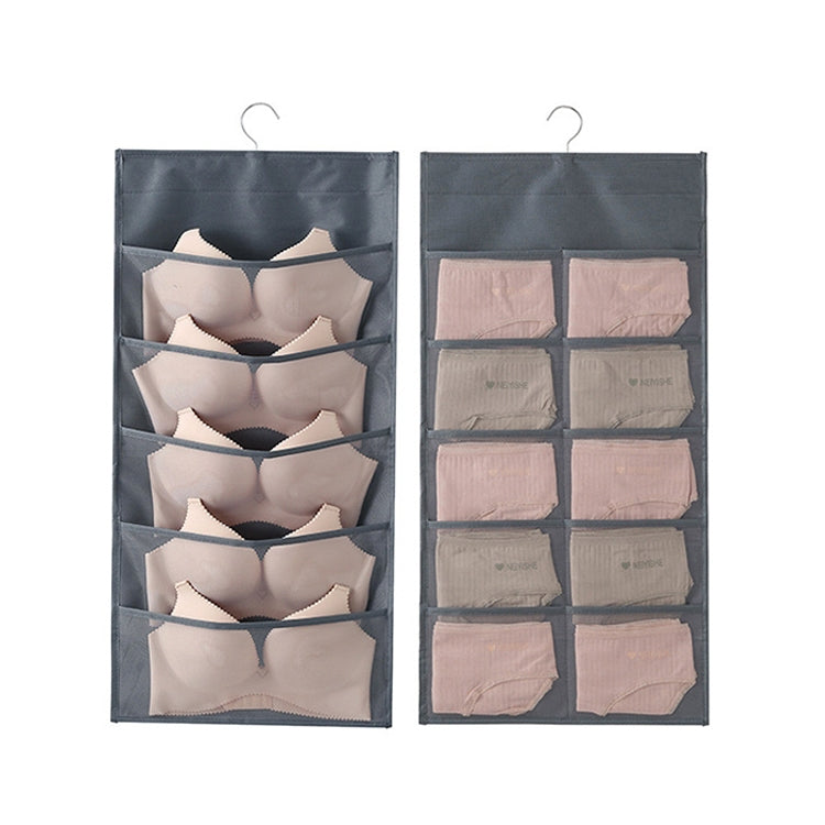 Underwear Storage Bag Non-woven Double-sided Hanging Storage Bag