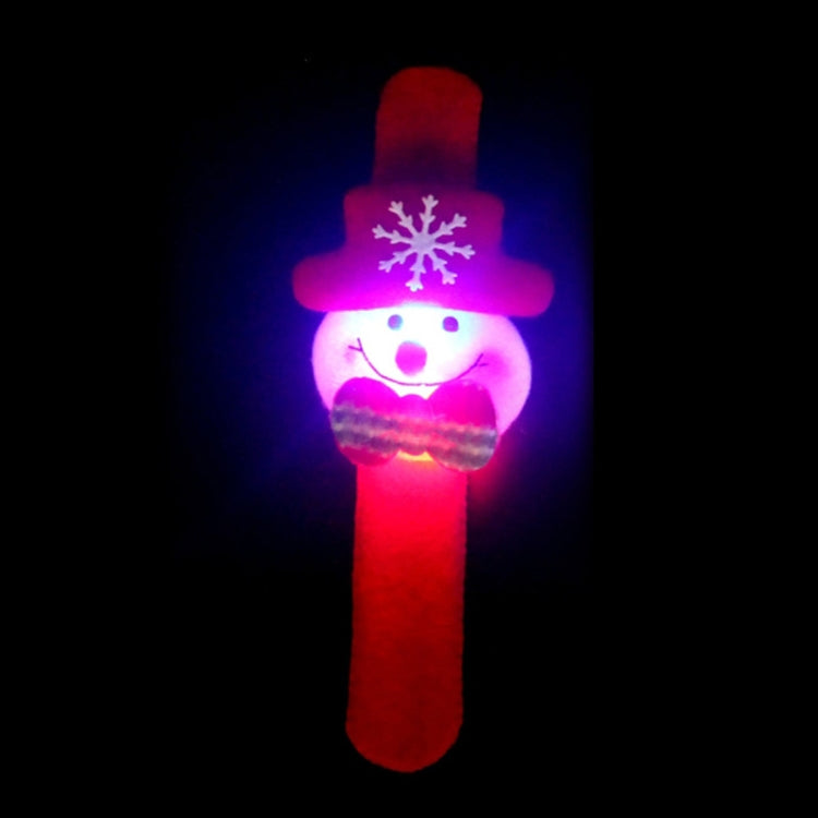 Santa Style Flash Light Merry Christmas Slap Pat Circle Wristband My Store