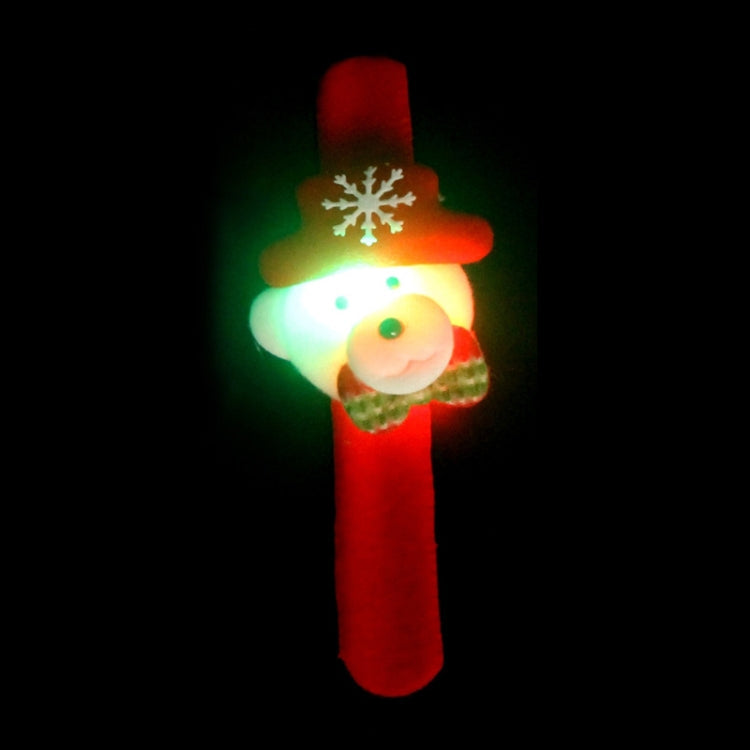 Santa Style Flash Light Merry Christmas Slap Pat Circle Wristband My Store