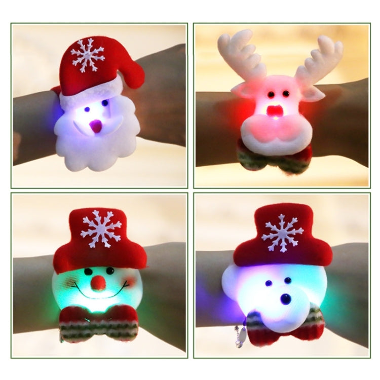 Santa Style Flash Light Merry Christmas Slap Pat Circle Wristband My Store