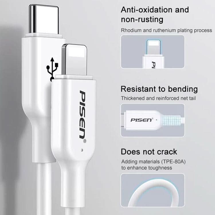 PISEN 3.0A PD Fast Charging Cable