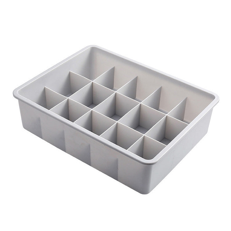 Contrast Color Underwear Storage Box Multi-Gate Plastic Bra Socks Storage Box