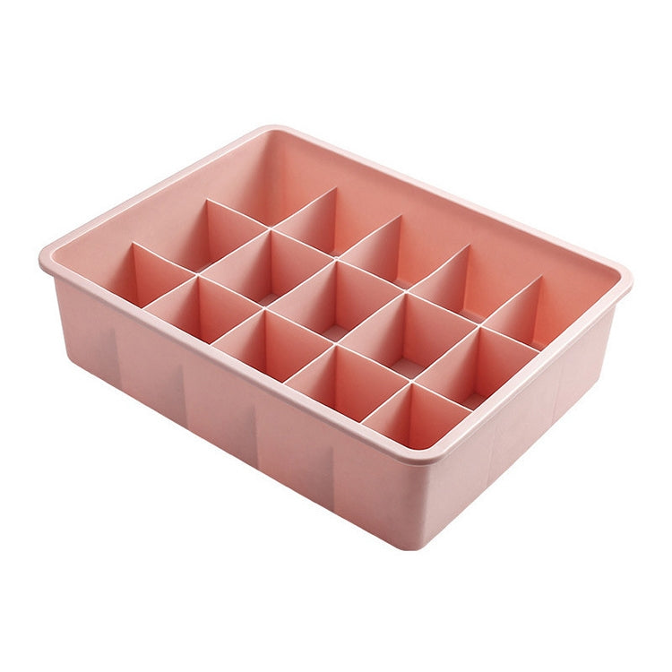 Contrast Color Underwear Storage Box Multi-Gate Plastic Bra Socks Storage Box