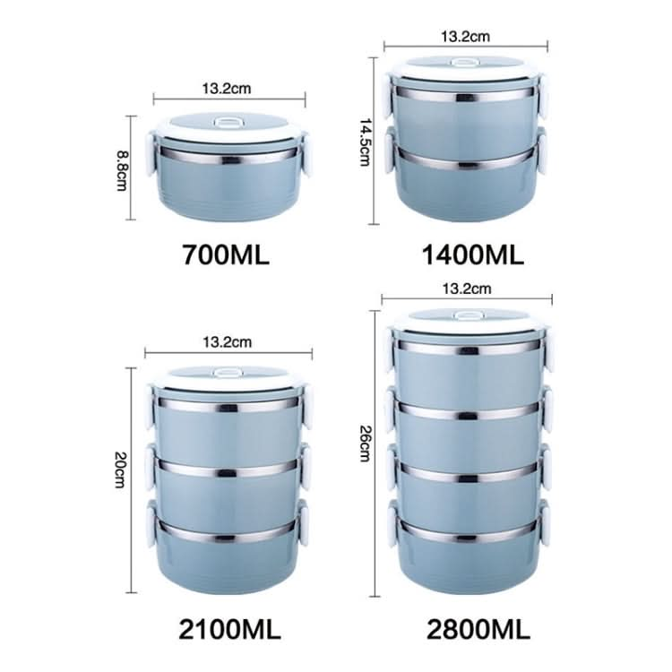 Stainless Steel Insulation Container Lunch Box Food Bento Box Reluova